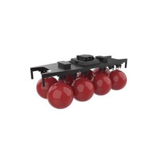 Drone dry powder fire extinguishing ball